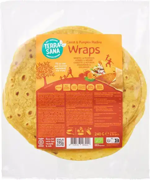 Groentewraps wortel pompoen 240 g