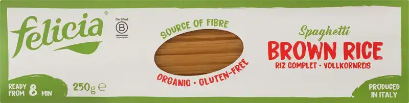Glutenvrije bruine rijst spaghetti 250 g