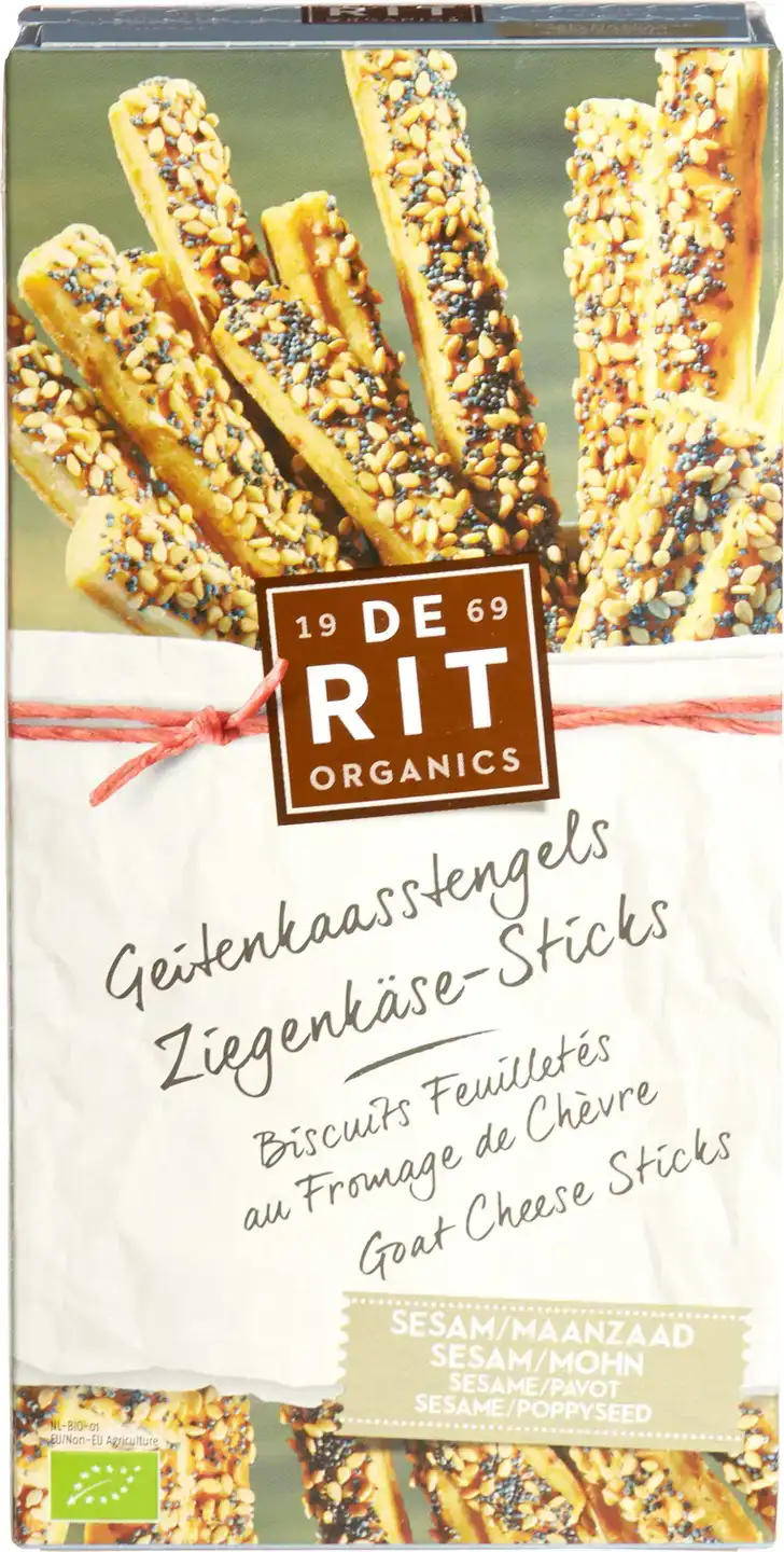 Geitenkaasstengels sesam & maanzaad