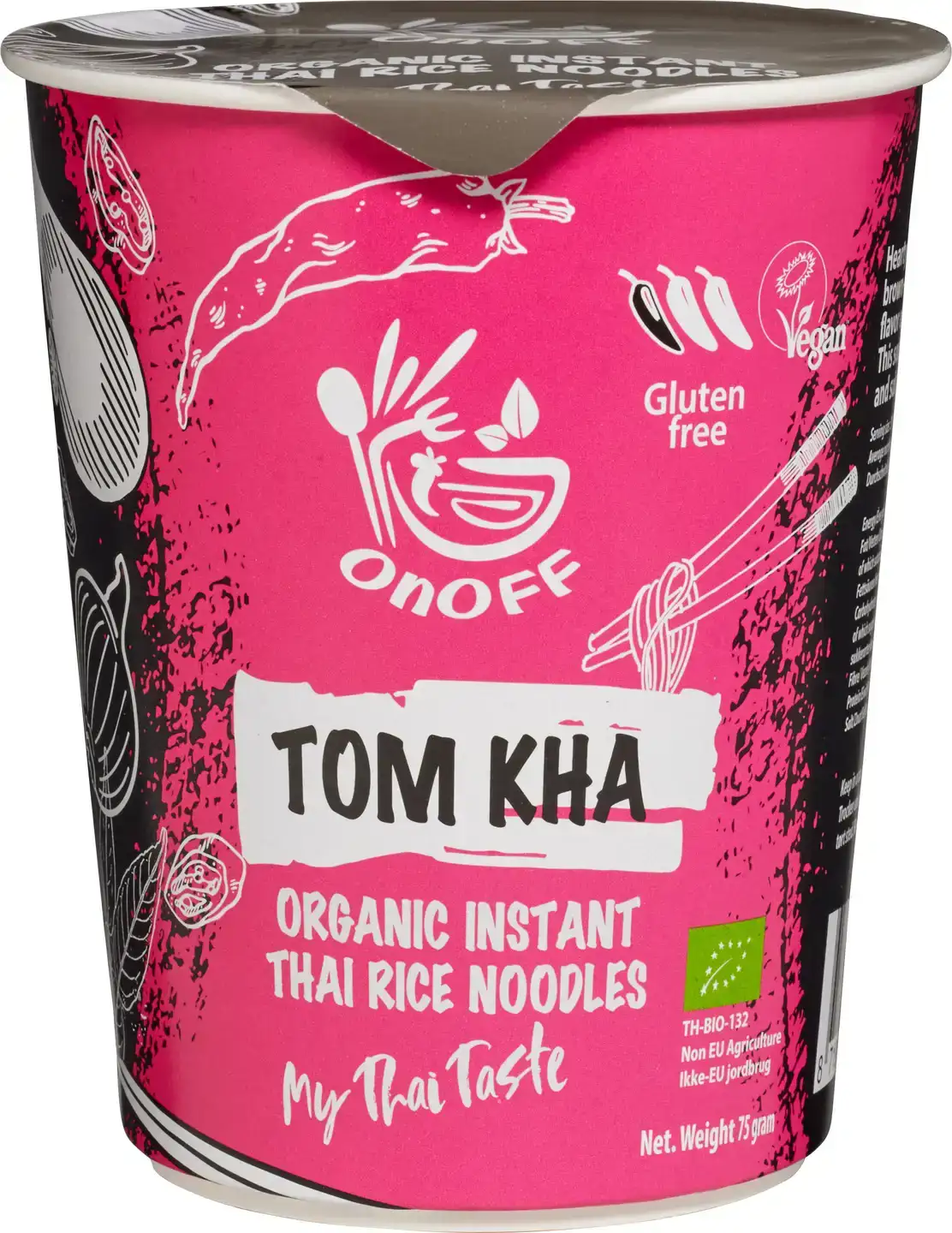 Instant noodles soup Tom Kha