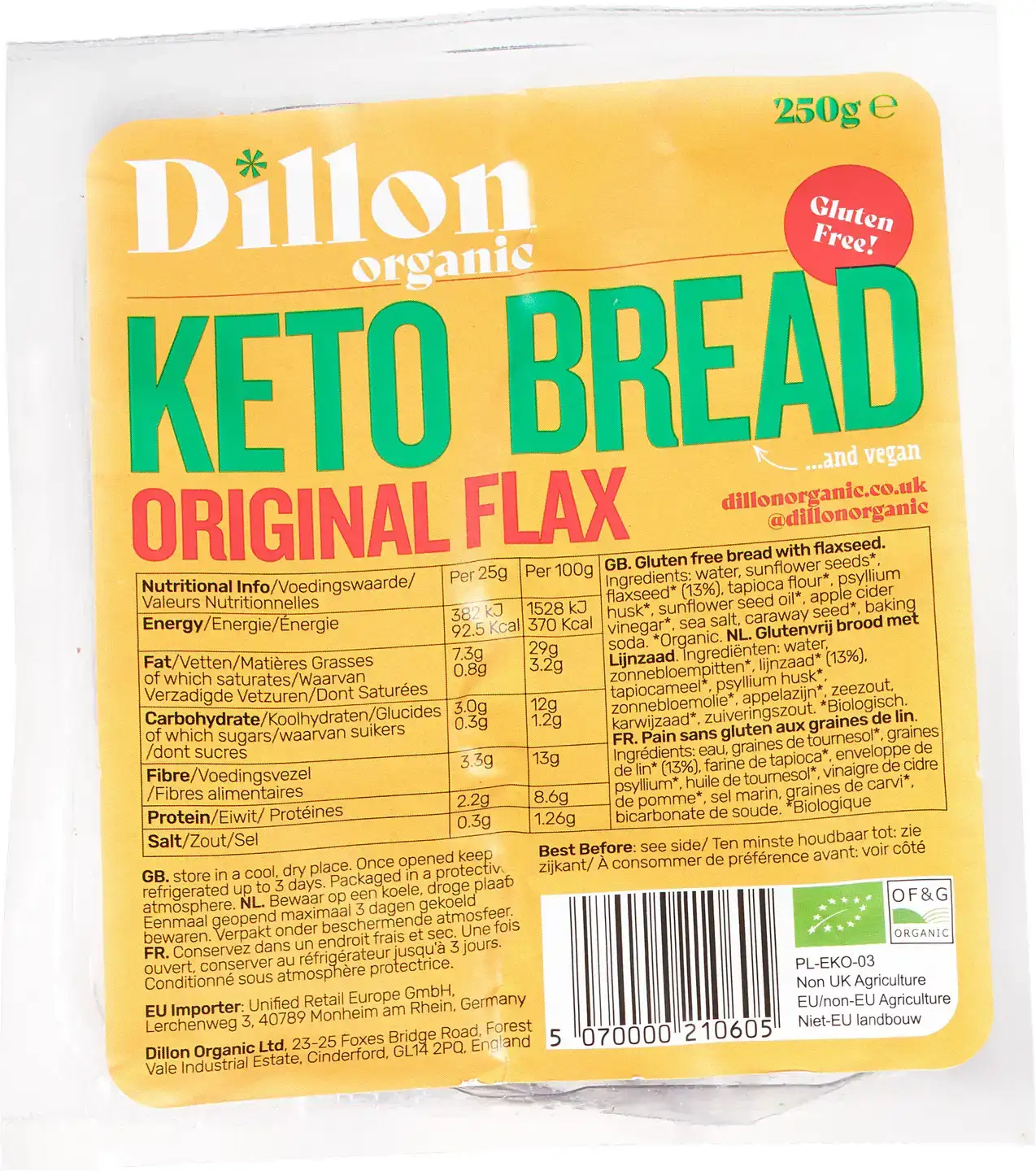 Glutenvrij brood keto lijnzaad