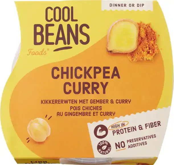 Chickpea curry kikkererwten met gember & curry 350 g
