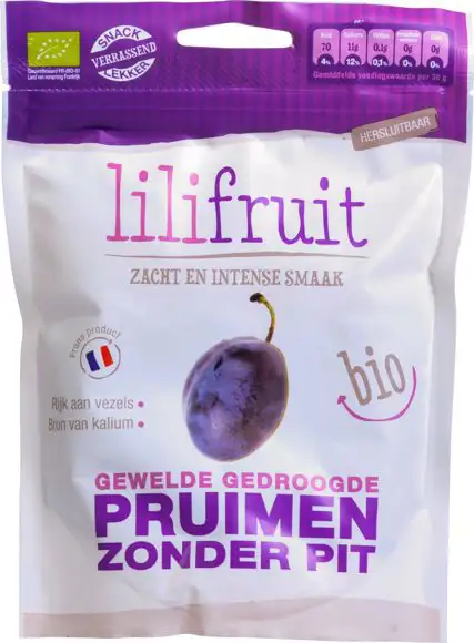 Gewelde gedroogde pruimen zonder pit 150 g