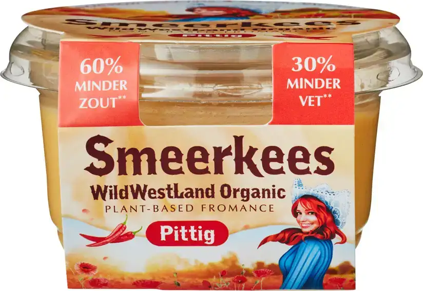 Smeerkees plantaardige variatie op smeerkaas pittig