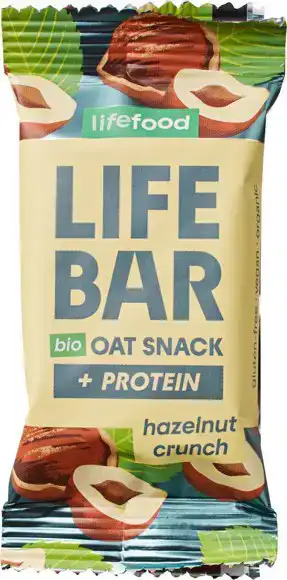 Haverreep hazelnoot crunch proteïne 40 g