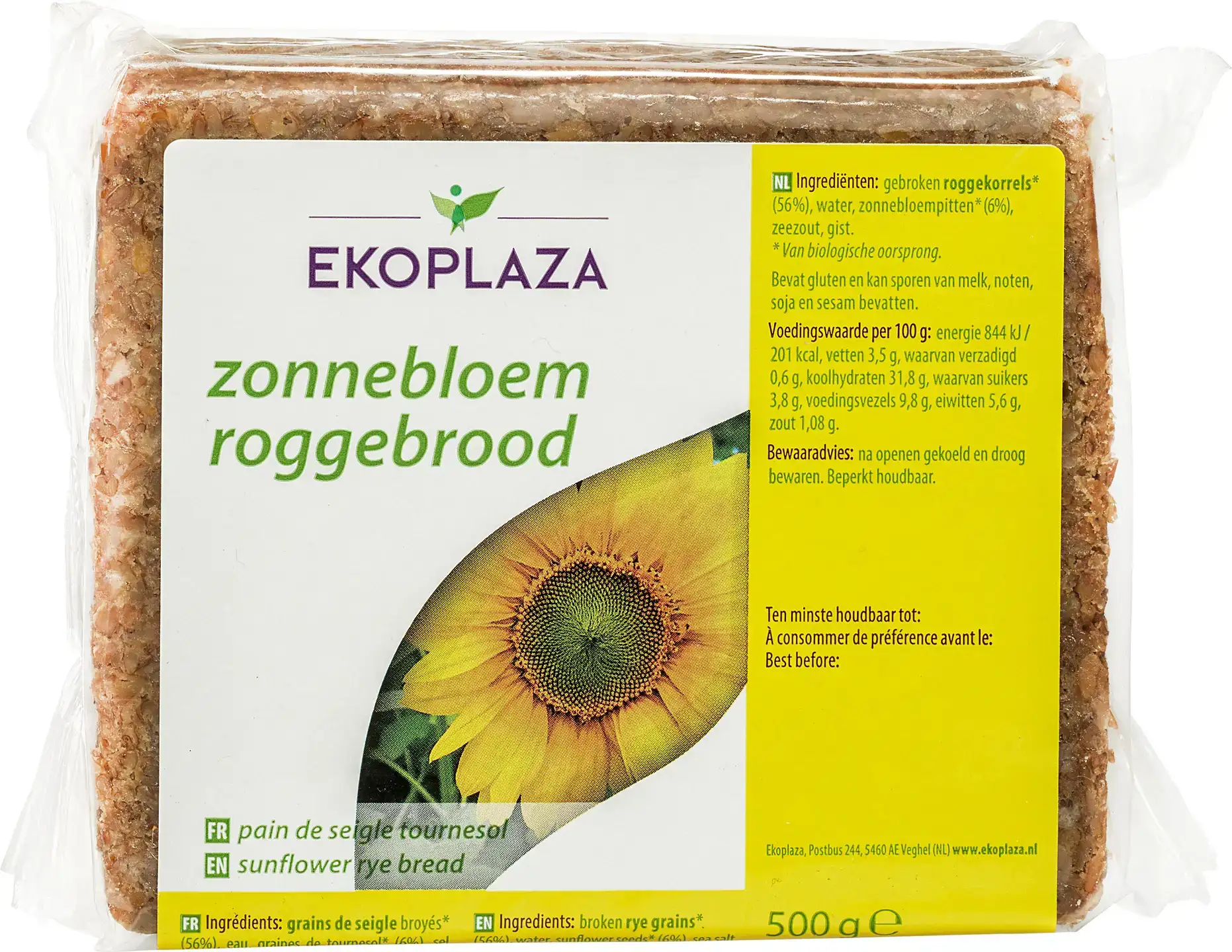 Zonnebloem roggebrood