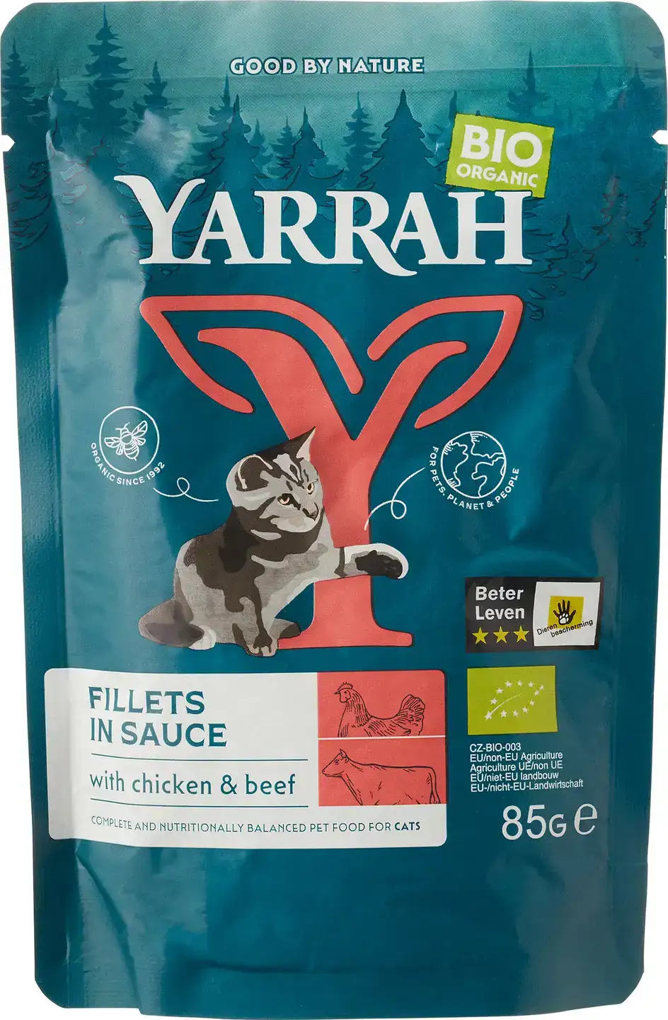 Kattenvoer rund in saus
