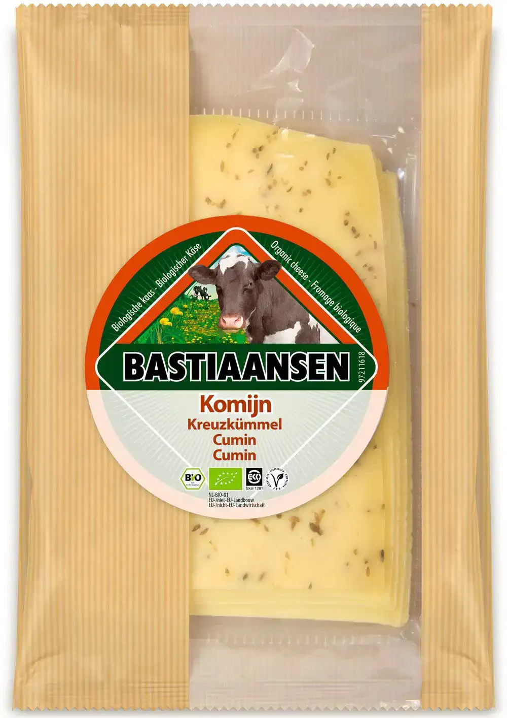 Plakjes kaas komijn