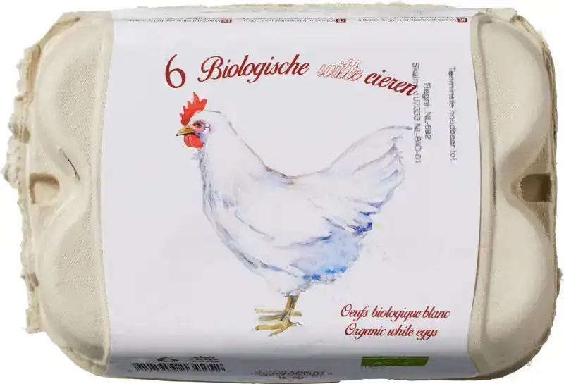 Witte eieren 6 stuks