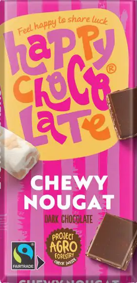 Pure chocolade 72% nougat 100 g