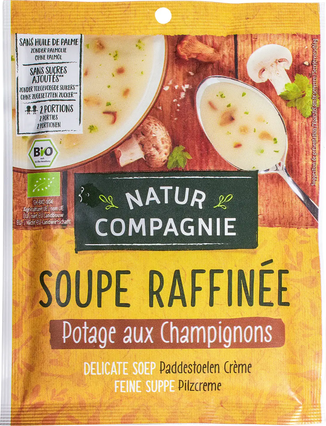 Champignoncrèmesoep instant 2-kops