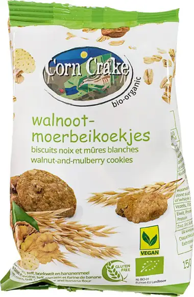 Walnoot-moerbeikoekjes 150 g