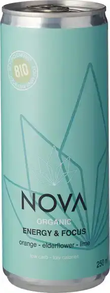 Energiedrank sinaasappel vlierbloesem limoen 250 ml