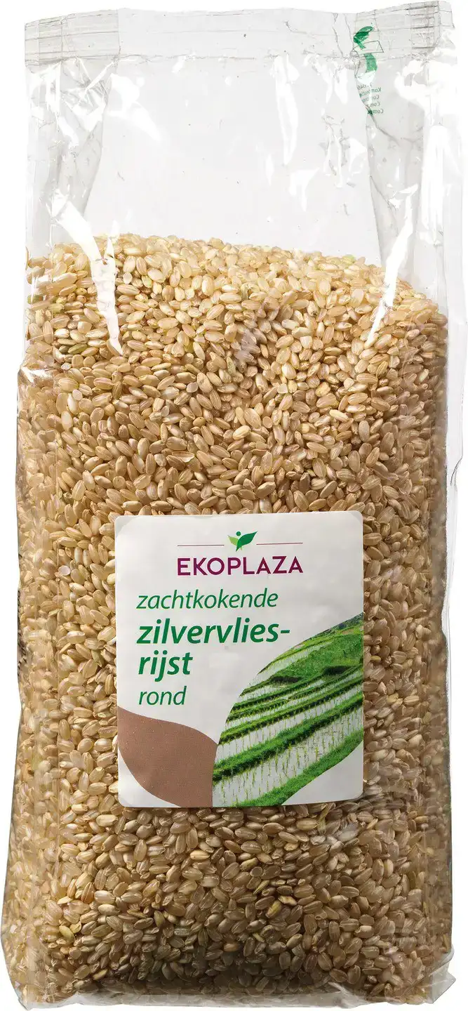 Zilvervliesrijst rond