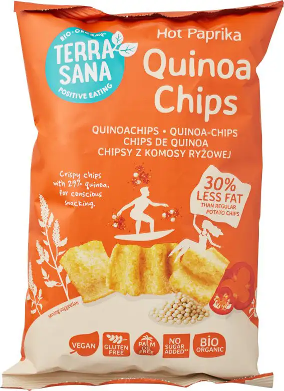 Quinoa chips hot paprika