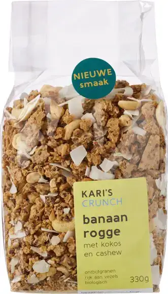 Granola banaan rogge 330 g