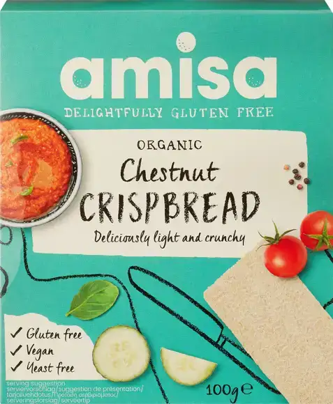 Glutenvrije kastanjecrackers 100 g
