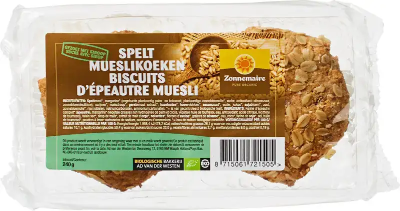 Spelt mueslikoeken 240 g