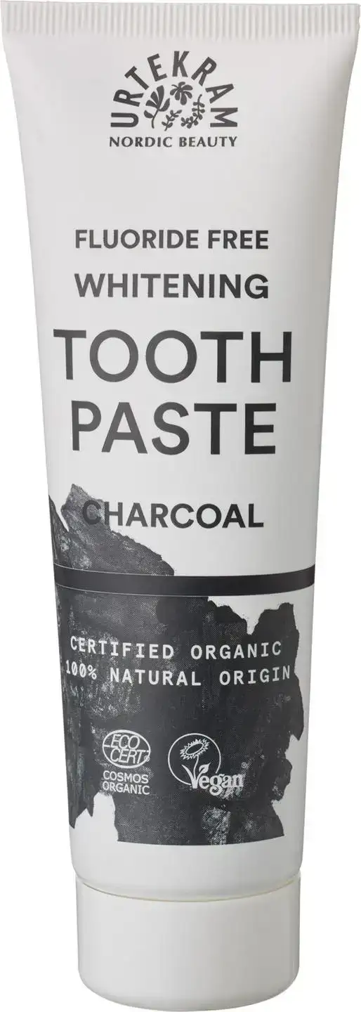 Fluoridevrije whitening tandpasta houtskool