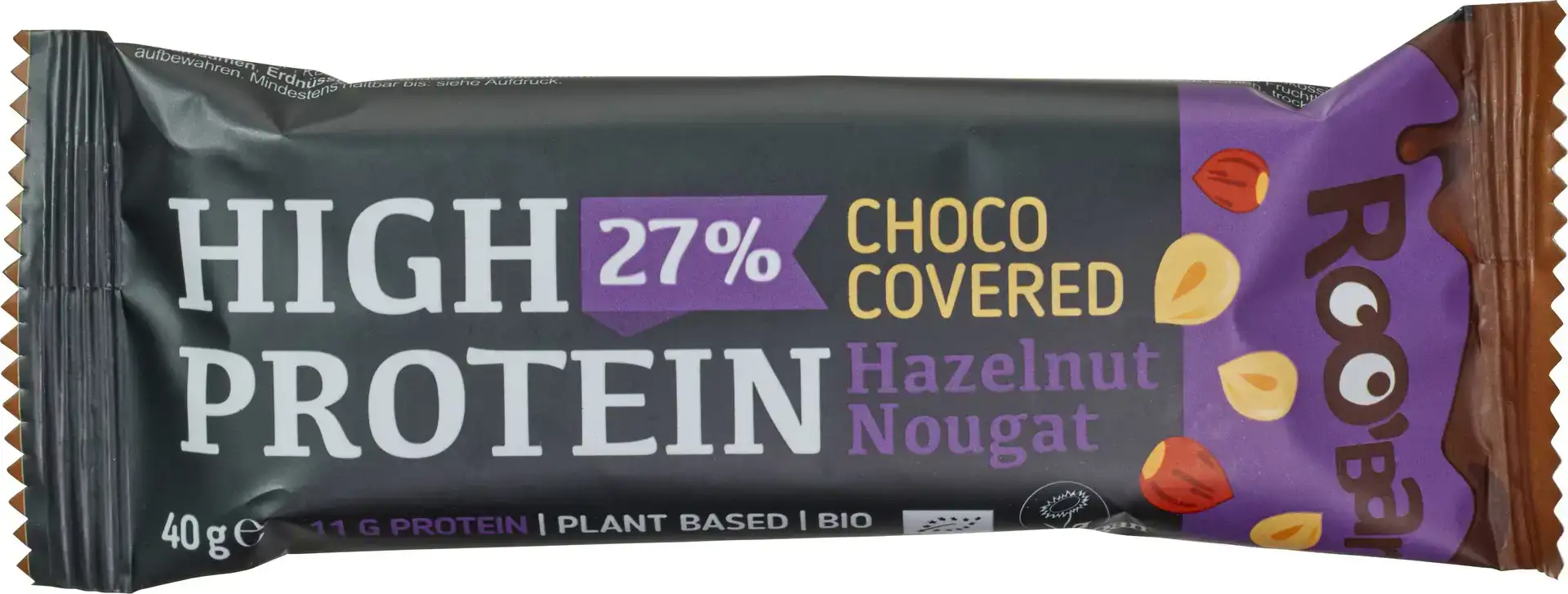 High protein bar hazelnut nougat