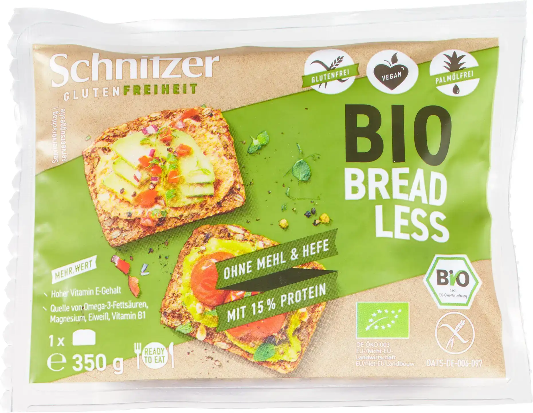 Glutenvrij brood bread less