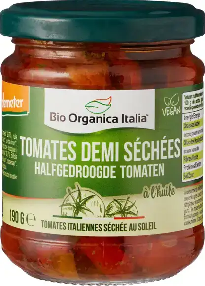 Halfgedroogde tomaten in olie 190 g