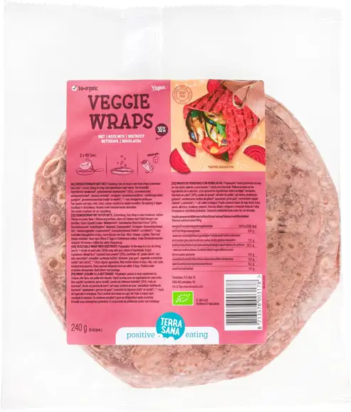 Groentewraps rode biet 240 g