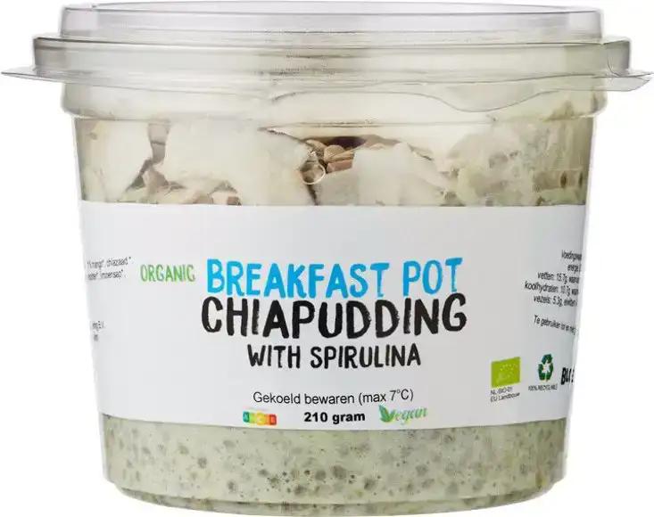 Chiapudding mango spirulina 210 g