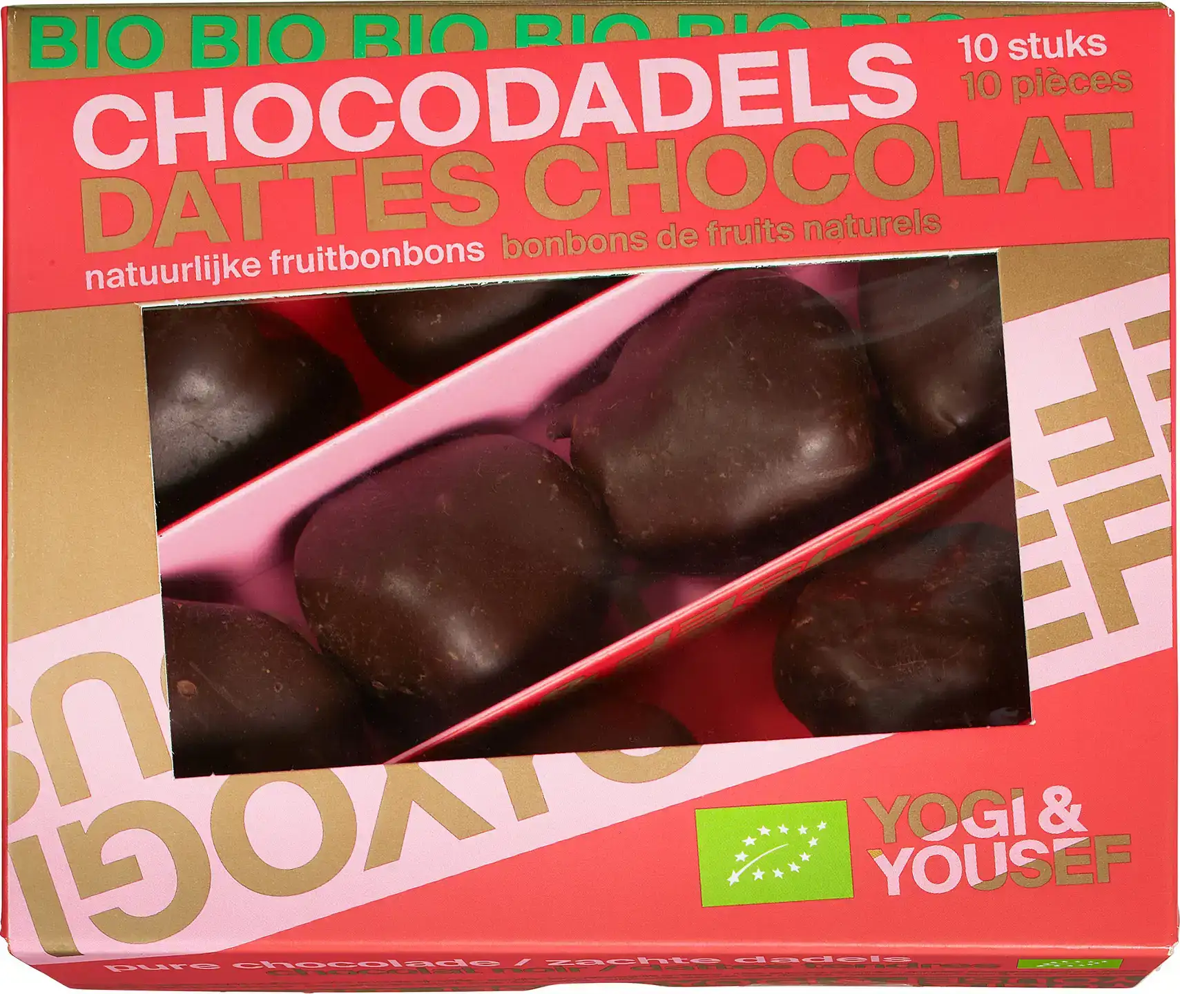 Verse dadels in chocolade