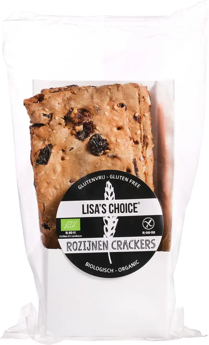 Glutenvrije rozijnen crackers