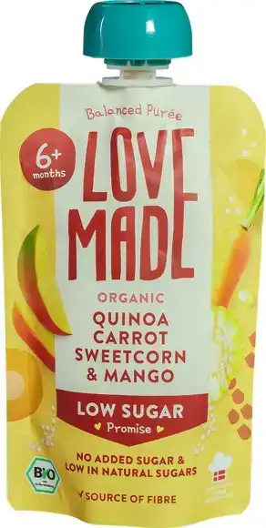 Knijpzakje quinoa wortel mais mango 6+ mnd 100 g