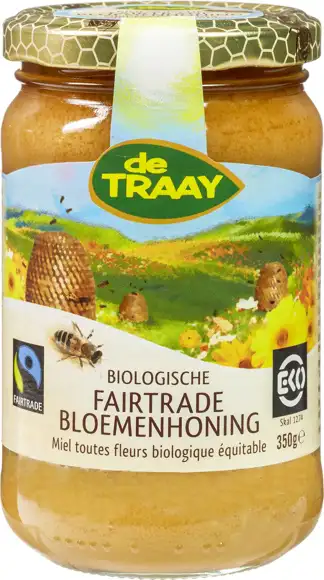 Fairtrade bloemenhoning 350 g