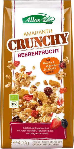 Crunchy amaranth rode vruchten 400 g