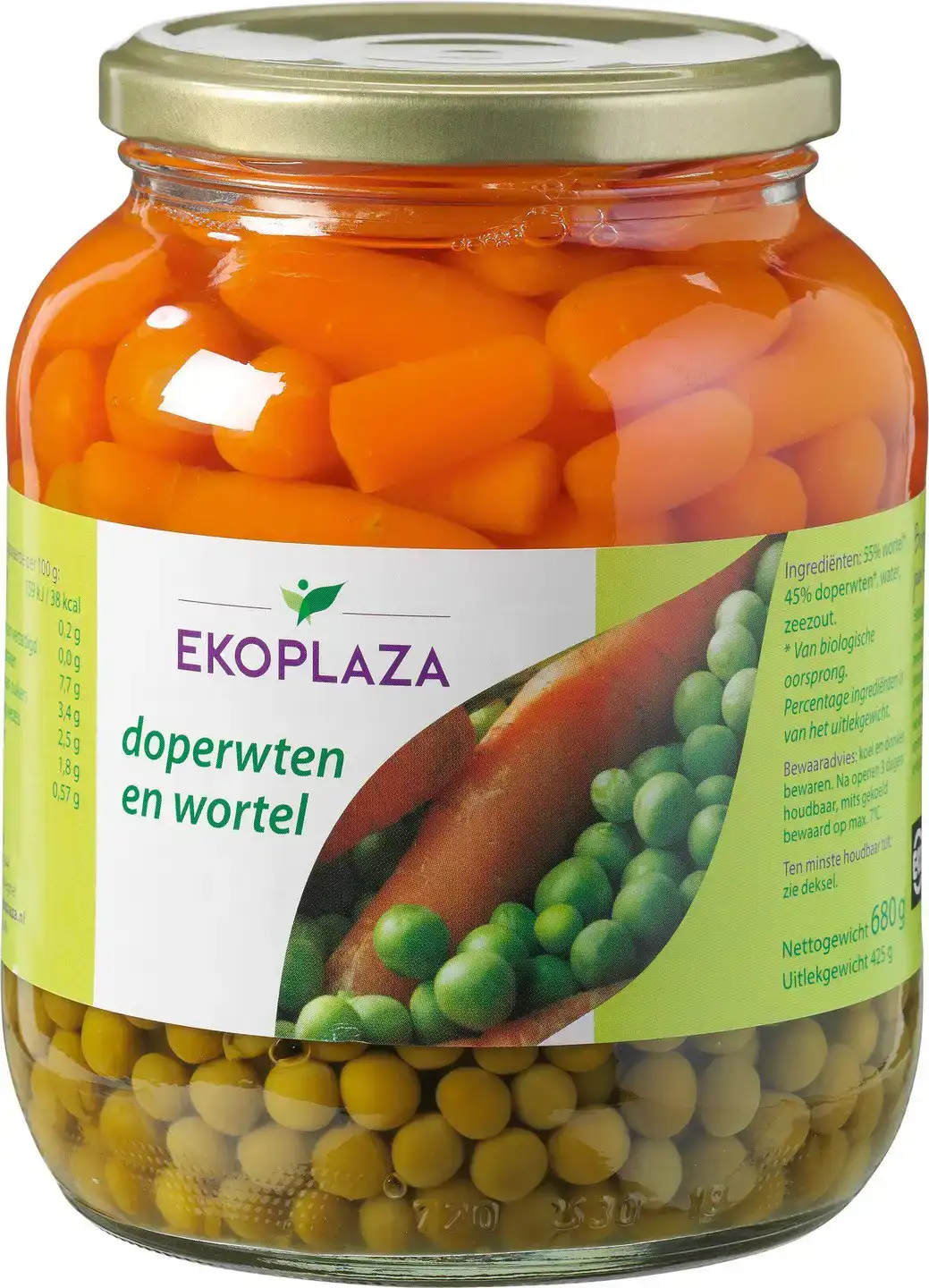 Doperwten en wortelen