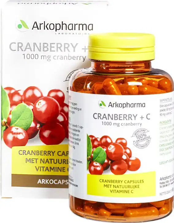 Cranberry + vitamine C capsules