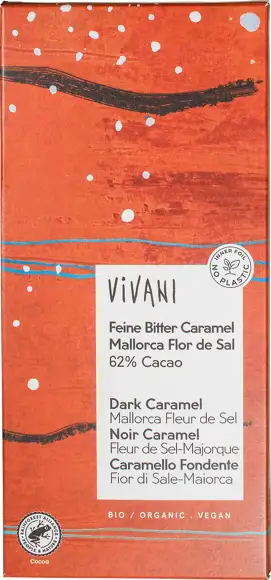 Pure chocolade 62% karamel Mallorca fleur de sel 80 g