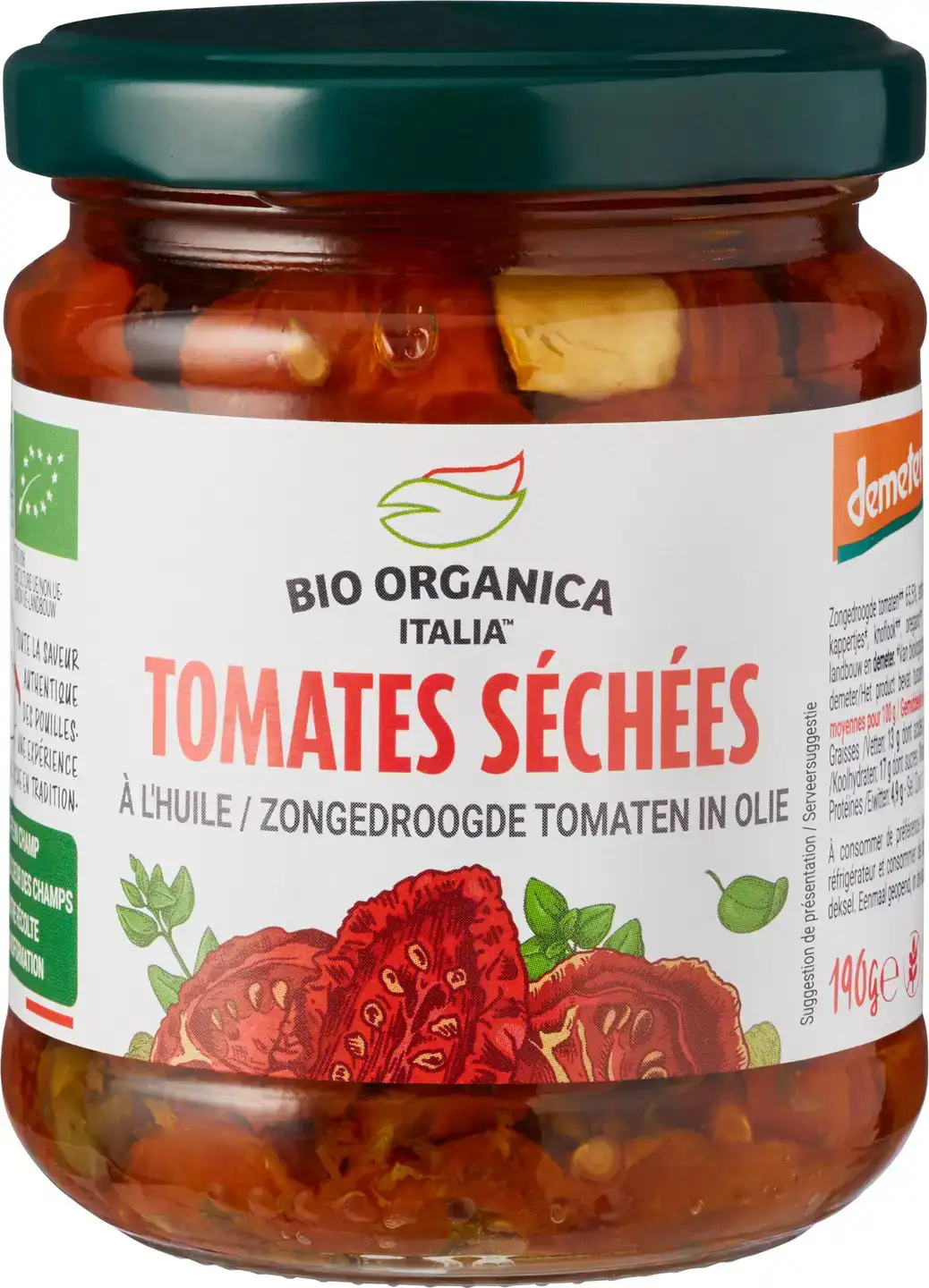 Zongedroogde tomaten in olie
