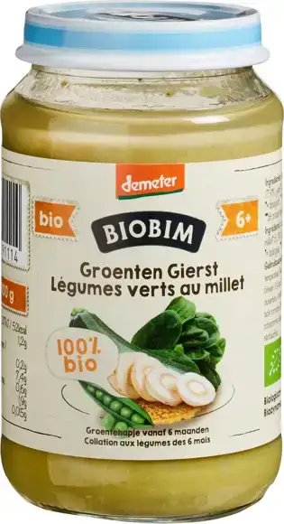 Babyhapje groenten gierst 6+ mnd 190 g