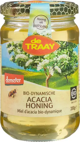 Biodynamische acaciahoning 350 g