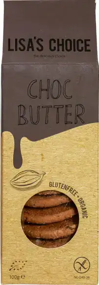 Glutenvrije choc butter cookies 100 g