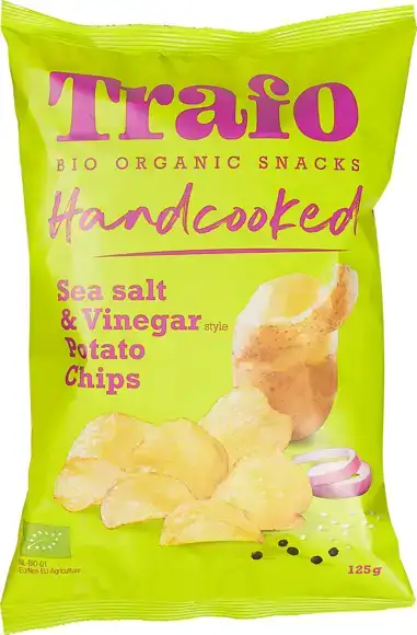 Handcooked chips salt & vinegar 125 g