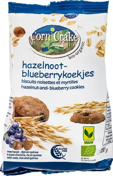 Hazelnoot-blueberrykoekjes 150 g
