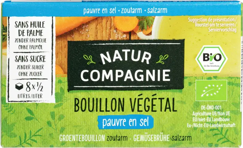 Groentebouillonblokjes zoutarm 68 g