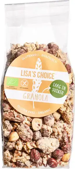 Glutenvrije granola laag in suiker 300 g
