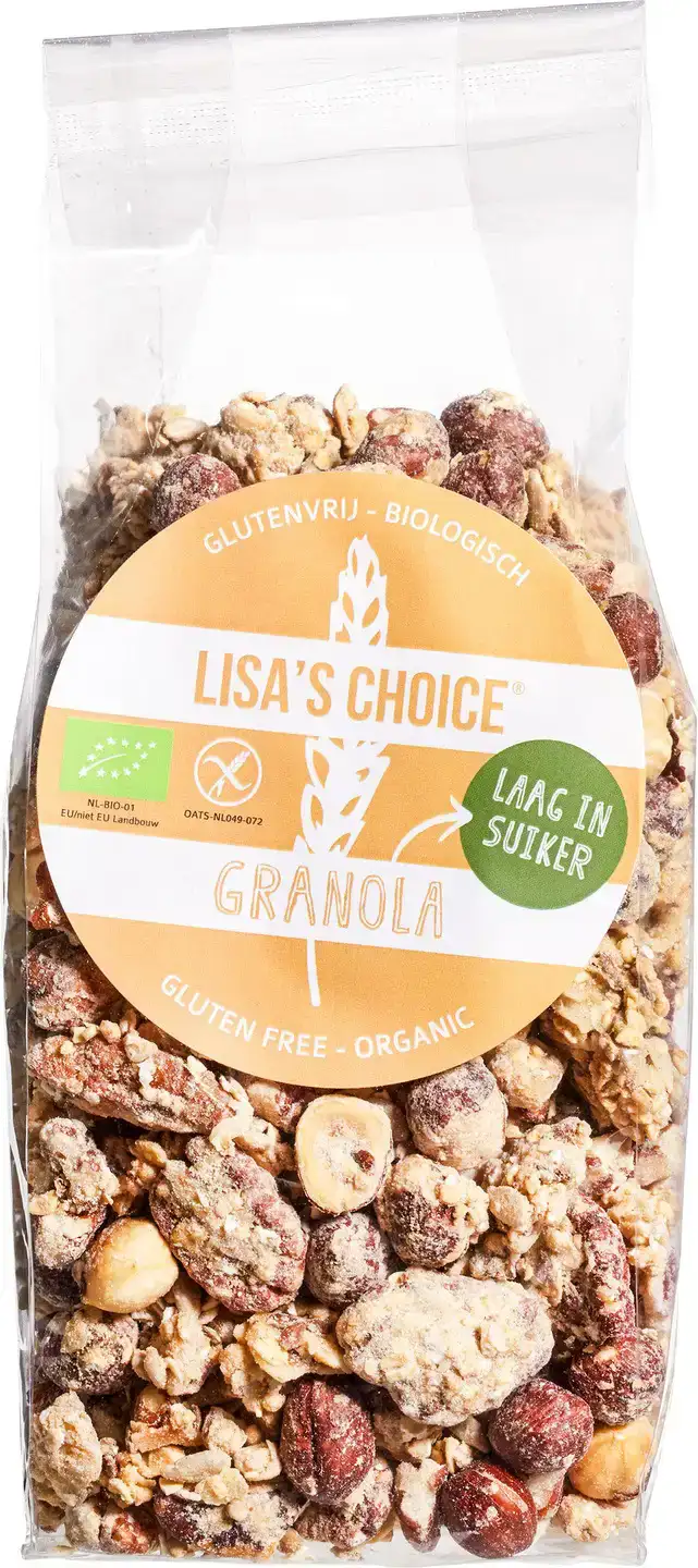 Glutenvrije granola laag in suiker