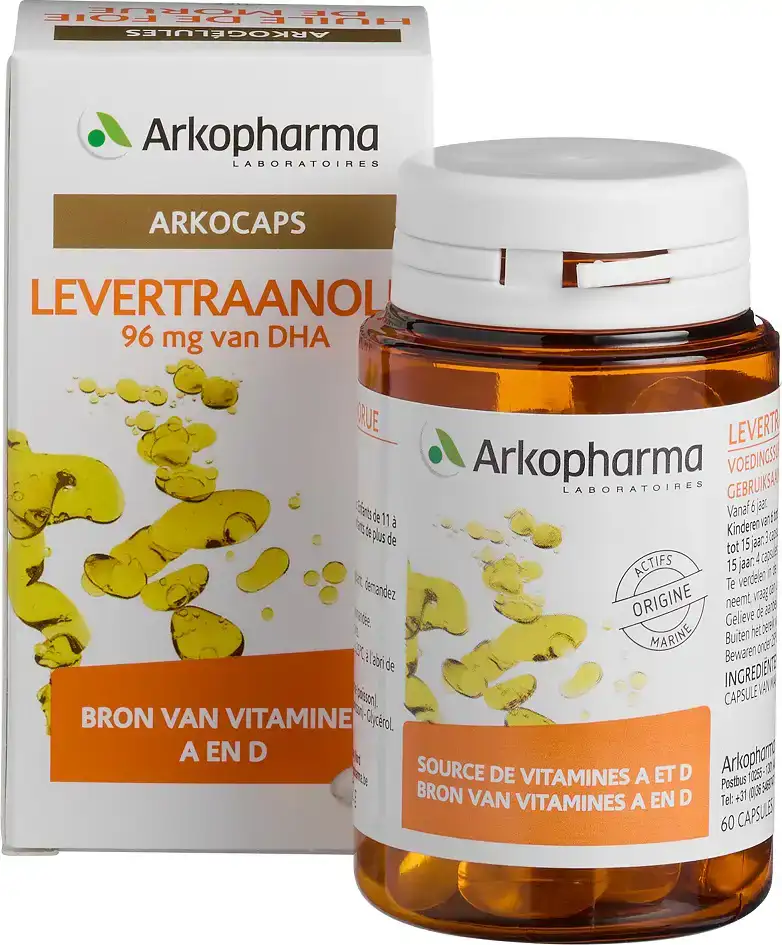 Levertraanolie capsules