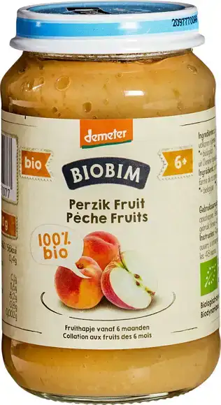 Fruithapje perzik 6+ mnd 190 g