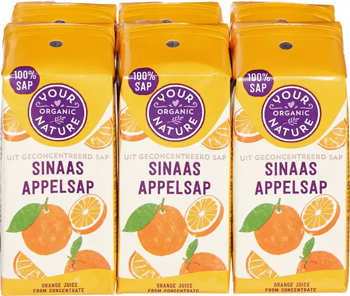 Sinaasappelsap 6 x 200 ml 1200 ml