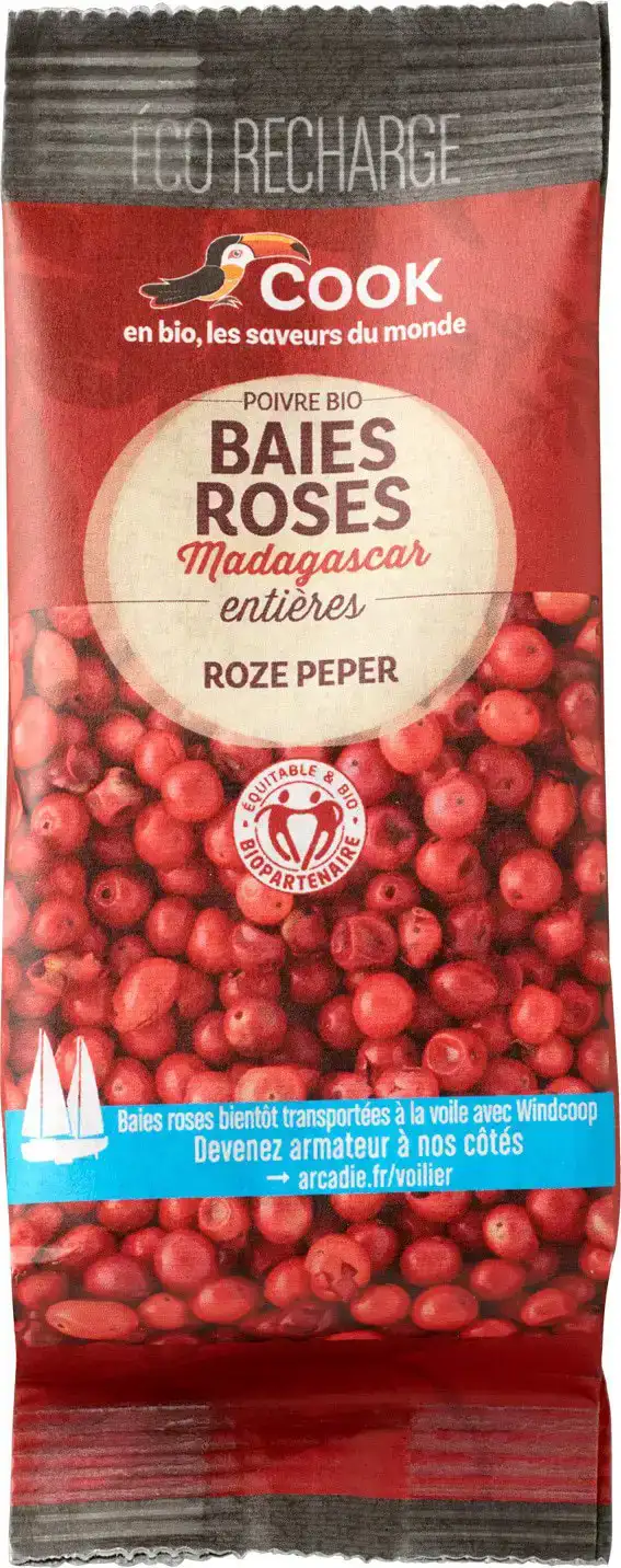 Roze peperbollen navulling
