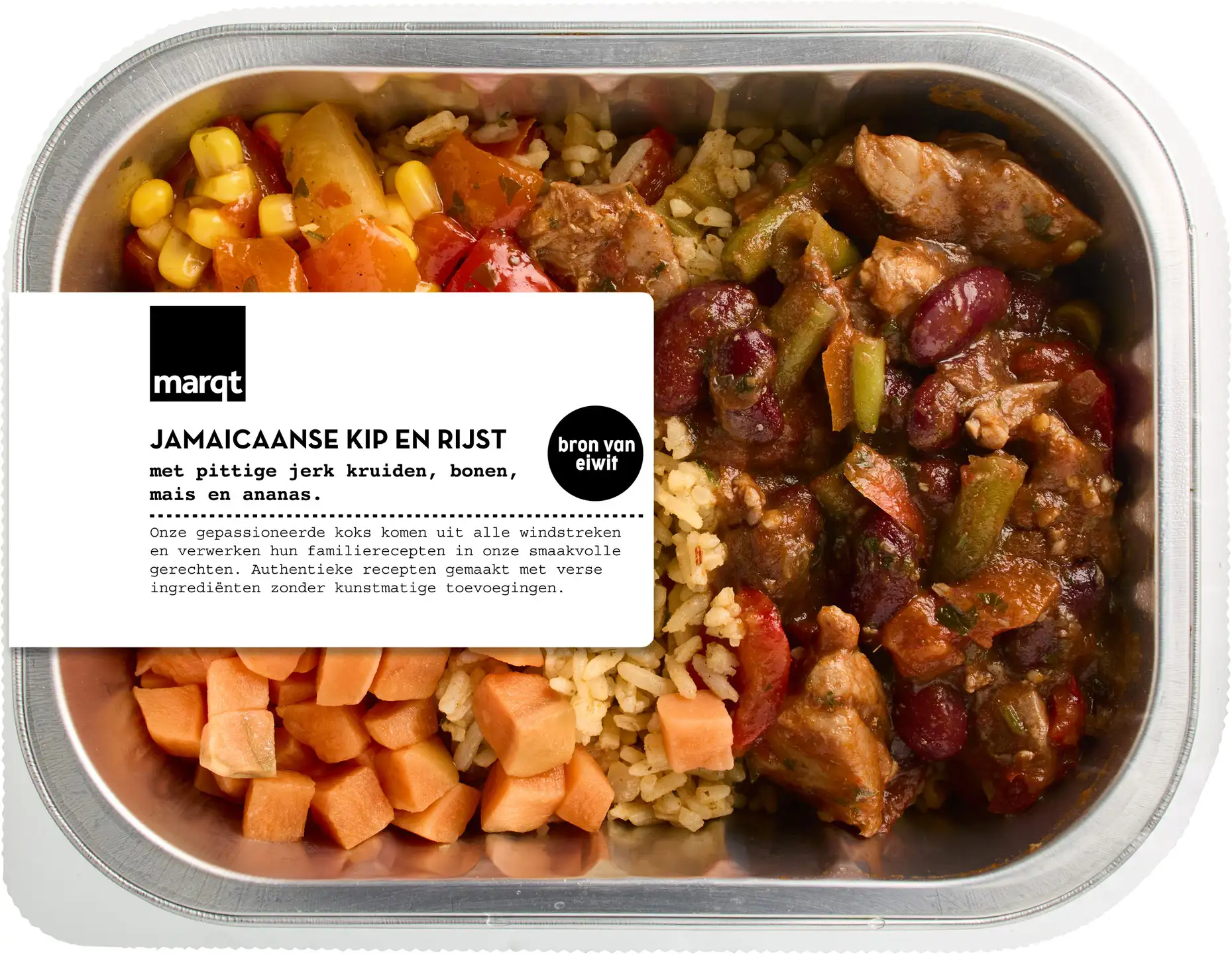 Kip Jamaicaanse stijl met rijst